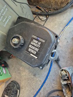 Portable electric winch