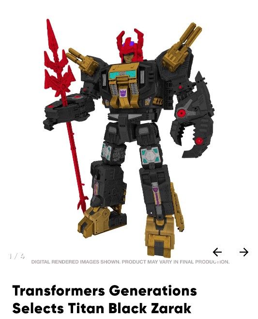 Transformers Legacy Titans Black zarak