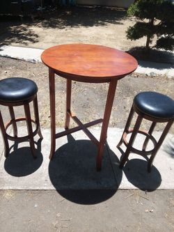 !! 2 Bar Stools And Table Firm Price