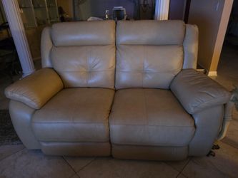 Leather Recliner Loveseat