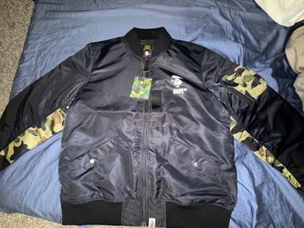 Bape Camo Bomber Jacket Size XL 520$