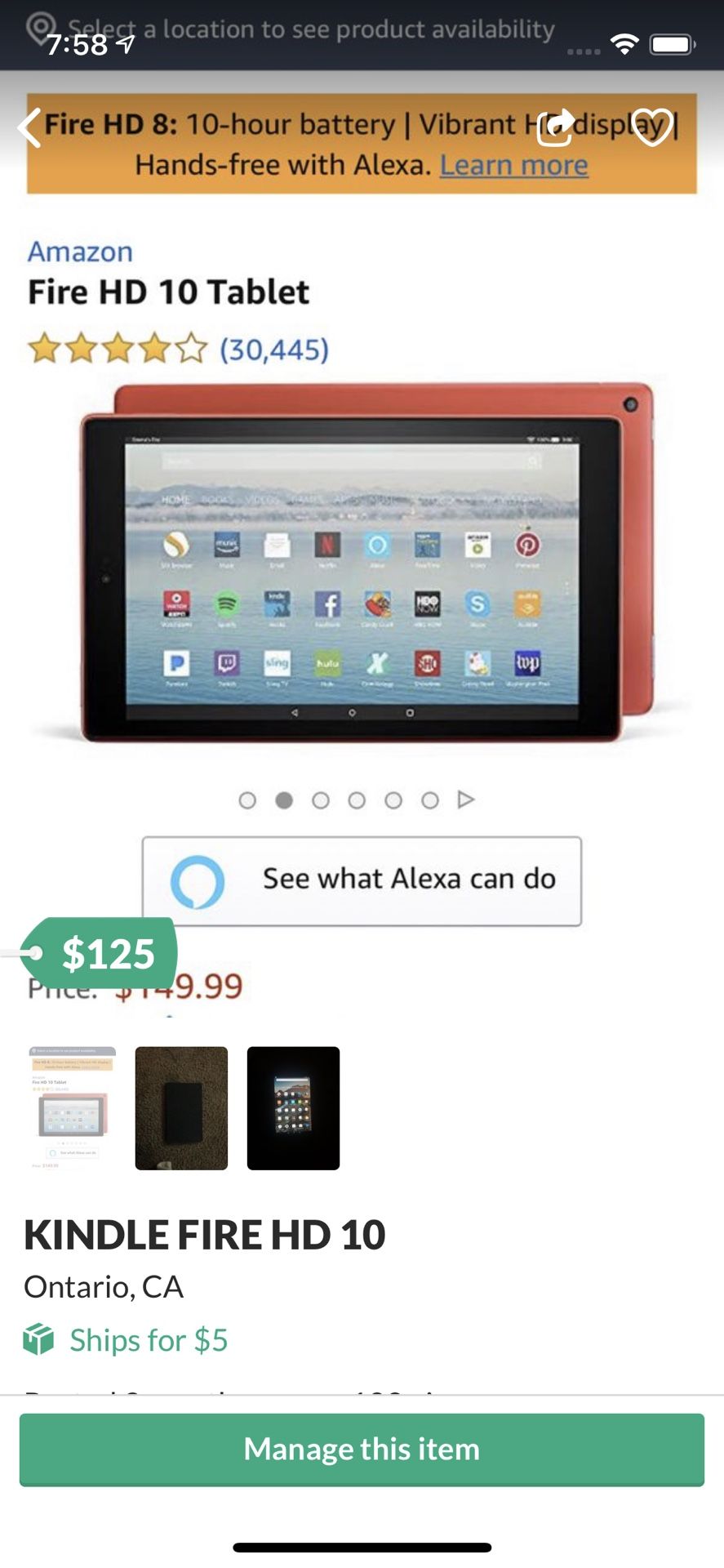 KINDLE FIRE HD 10 WORKS !