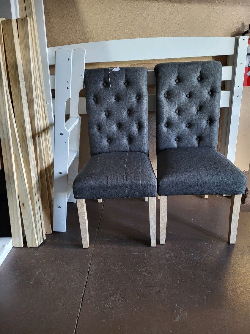 Set up 2 designer chairs $59