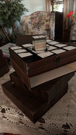 cube slides with cases for storage