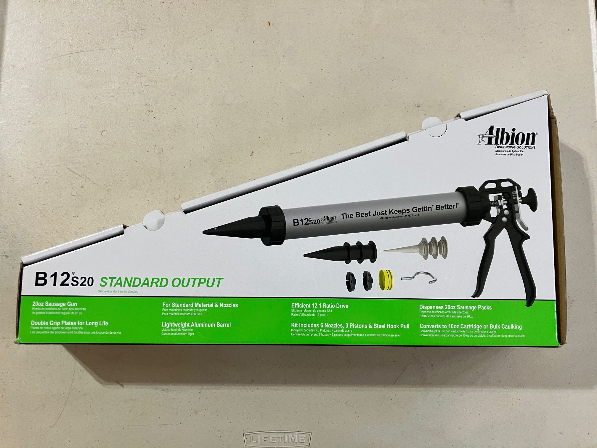 Albion 20oz. Sealant Sausage Caulking Gun 12:1 Ratio