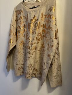 One World Women's Print Sweater 