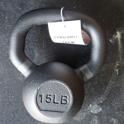 Kettle Bell 15 Pounds Cast Iron