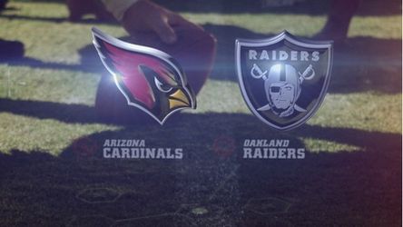 2 Raiders vs. Cardinals Lower Level end zone tickets!