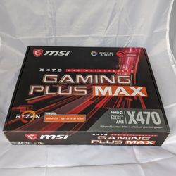 MSI Gaming Plus MAX  X470 Motherboard (AM4 Socket)