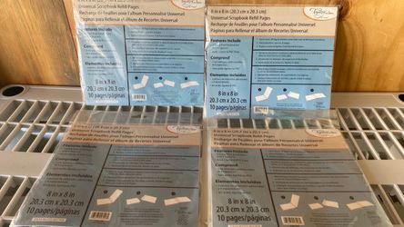 Universal scrapbook refill pages