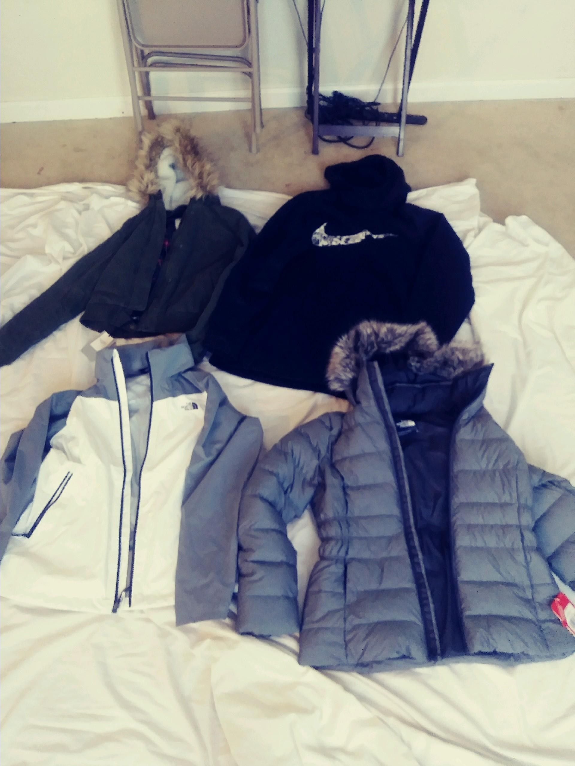 North face hillster and nike