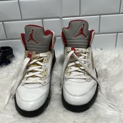 Nike Air Jordan 5 V Retro 2012 Fire Red Men size 8.5 -136027-100