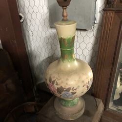 Antique lamp Hand Painted From 1930’s