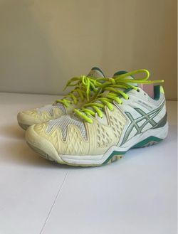 Asics Womens Gel Resolution F350914  White Running Shoes Sneakers US  Size 8.5