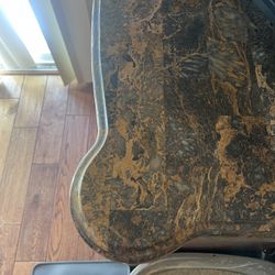 Marble Wood End Table Furniture 