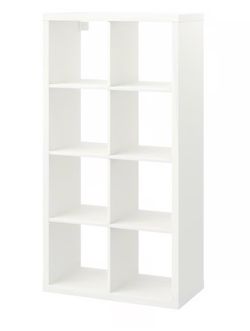 New IKEA KALLAX 802.758.87 White Shelves Cubes 2 x 4