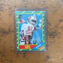 1984 Topps Jerry Rice Rookie Card #161