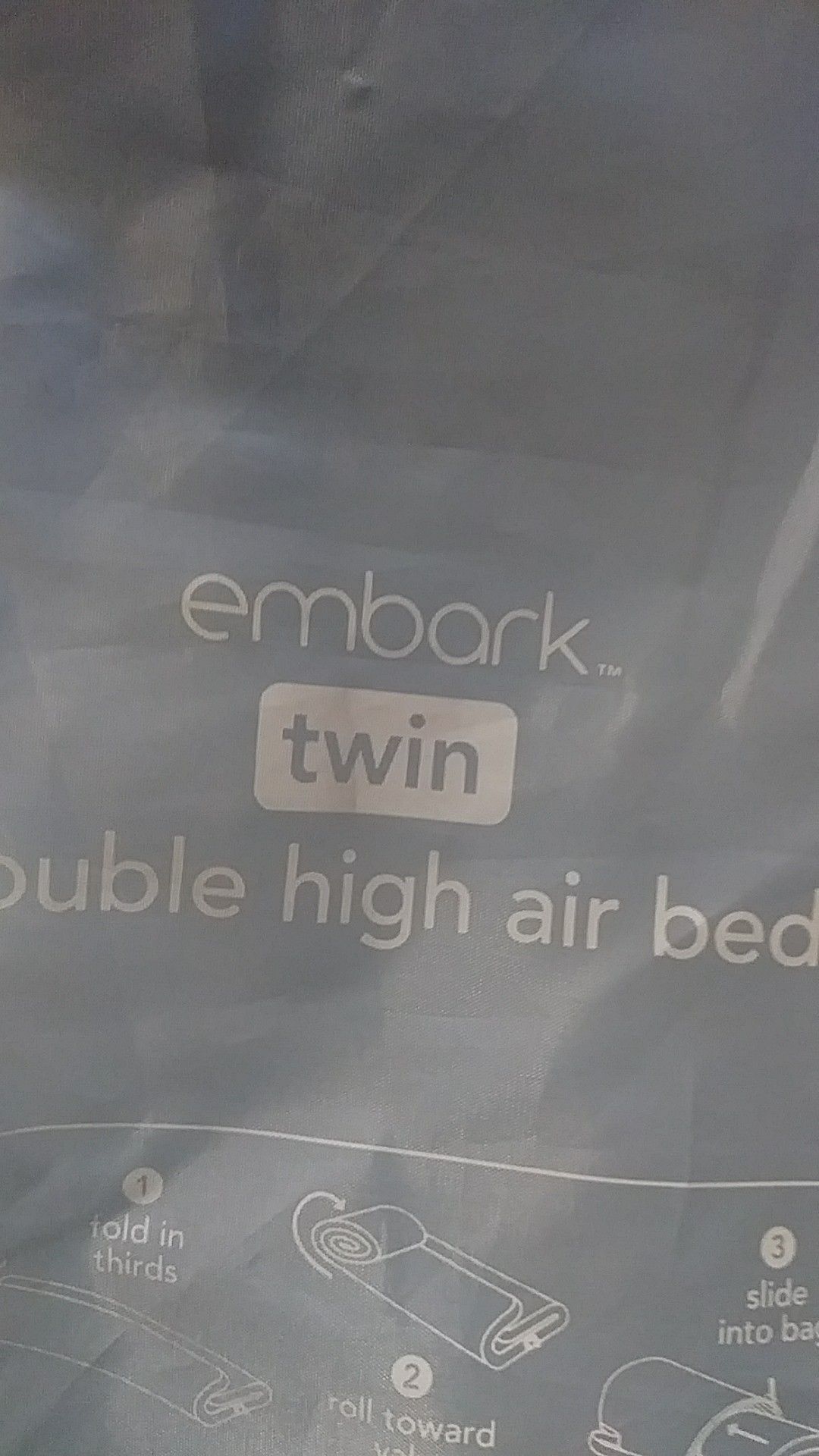 EMBARK TWIN DOUBLE HIGH AIR BED / AIR PUMP INCLUDED