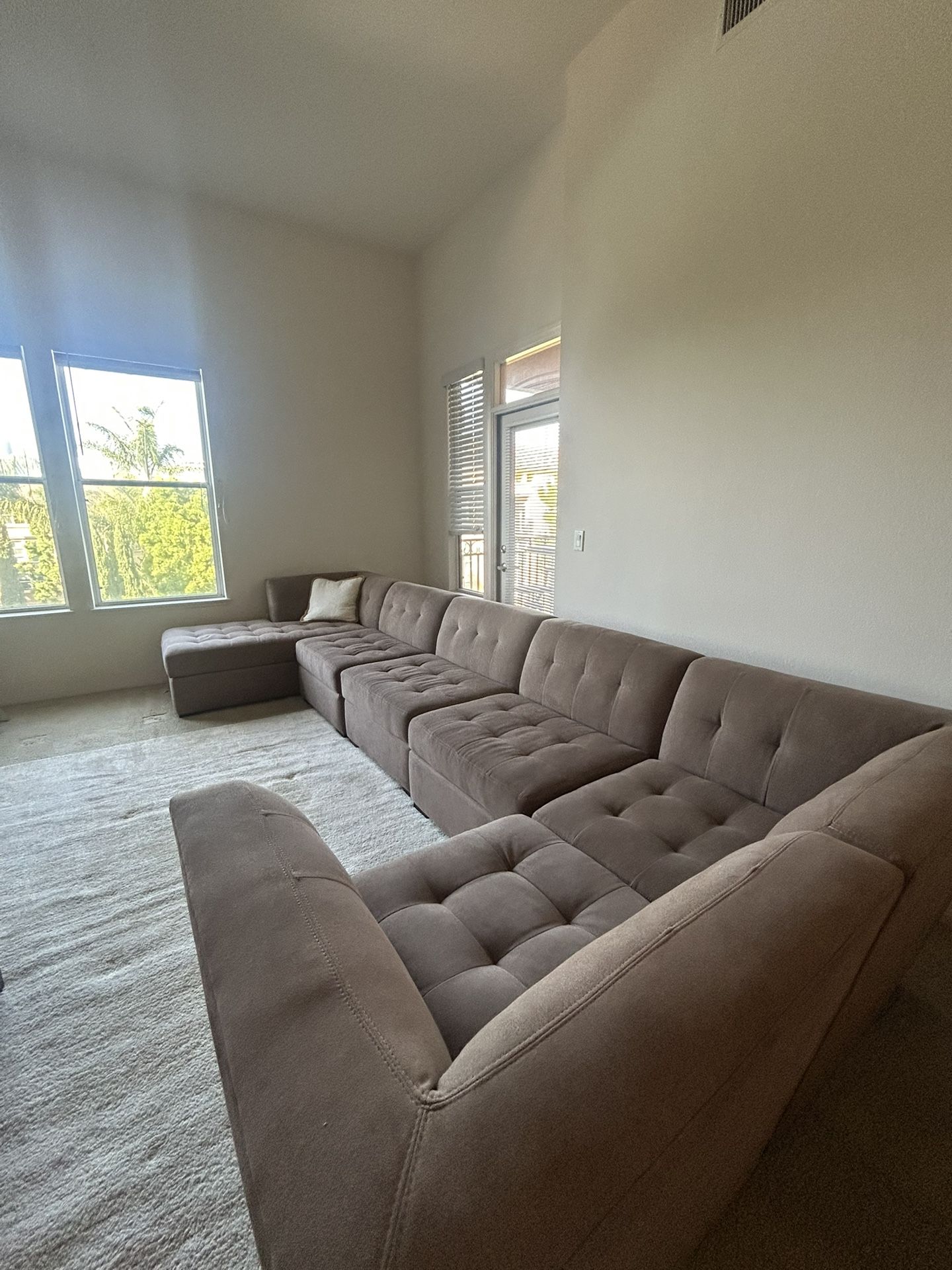 Brown Section Couch
