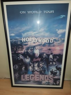 Rare Curtis Mothershed "The Legends" Large framed Artwork 