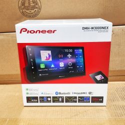 Pioneer Double Din Car Stereo Touchscreen USB WebLink Cast Smartphone Mirroring WiFi Bluetooth Wireless Apple Carplay Android Auto Am Fm DMH-W3000NEX 