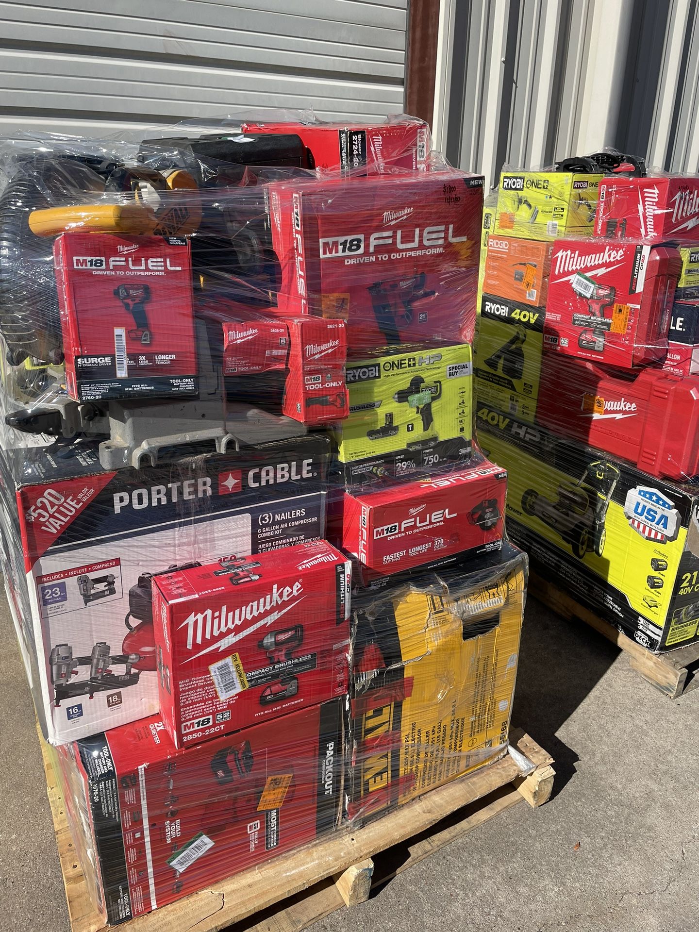 Tool Pallets Staring At $1200&up