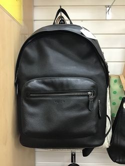 Coach pebble leather backpack