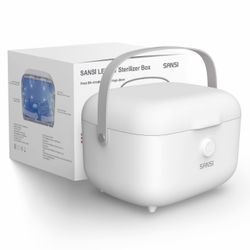 Brand New SANSI UV Light Sanitizer Box with 360° UVC Chips, Sanitizes in 5 Minutes 5.1L Large Capacity Sanitizer for Baby & The Whole Family (15W)