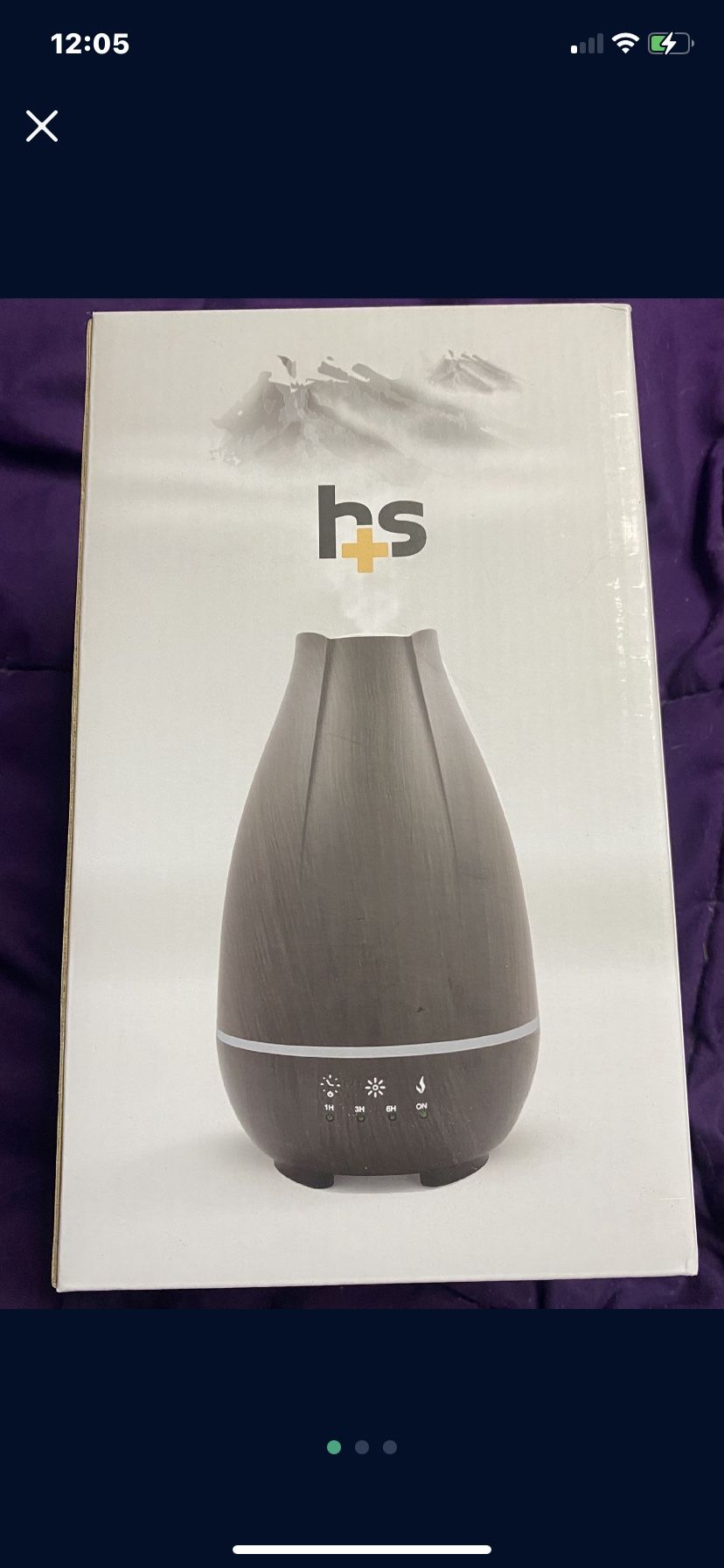 HealthSmart Essential Oil Diffuser, Cool Mist Humidifier and Aromatherapy Diffuser