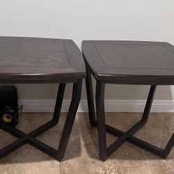 Set Of Two Wooden Tables