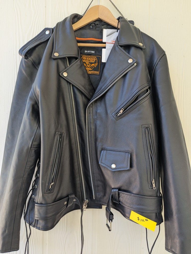 BRAND NEW LEATHER JACKET