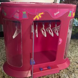 1998 Mattel Electronic Barbie Revolving Closet Working Condition Batteries Included Original Handlers Included 