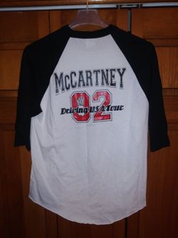 MENS LARGE PAUL MCCARTNEY 2002 DRIVING USA TOUR CONCERT TEE SHIRT