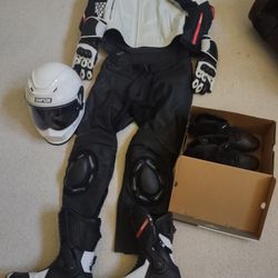 A Set Of Sedici Protective Racing Gears 
