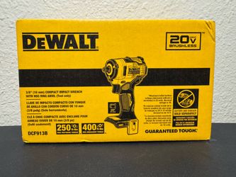 DEWALT DCF913B 20V MAX* 3/8 in. Cordless Impact Wrench with Hog Ring Anvil (Tool Only)