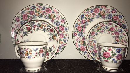 2 set of trio Spring Time fine bone china tea cup from Staffordshire