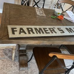 Metal Sign Farmers Market
