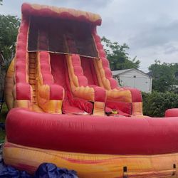 18 FT DOUBLE WATERSLIDE