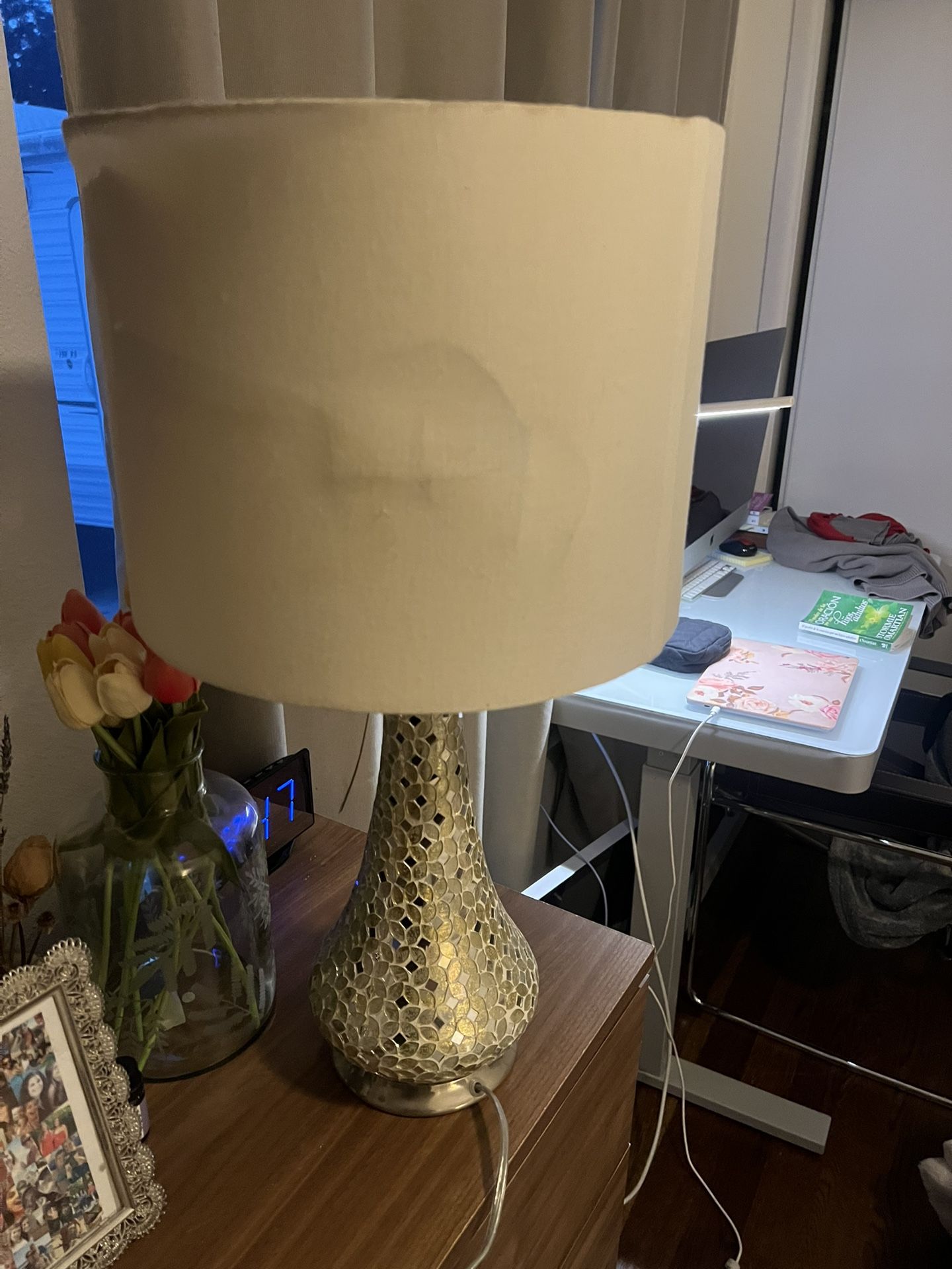 Lamp From Pier 1 Imports . Lamp Shade Is cracked but Can be replaced