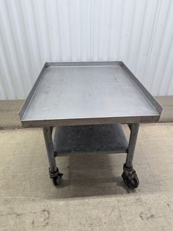 Commercial Rolling Stainless Table 