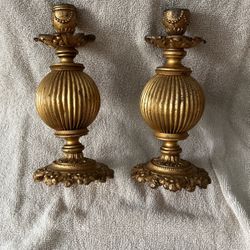 Old Pair Of Candle Sticks