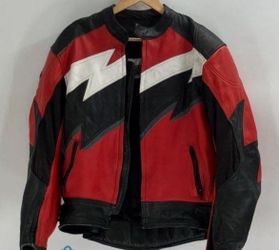 Vintage Joe Rocket 2.0 Leather motorcycle jacket size 46 nice condition large