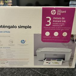 HP DeskJet 2752e All-In-One Wireless Color Inkjet Printer Brand New Sealed