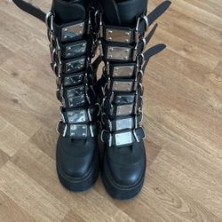Demonia Damned Platform Boots