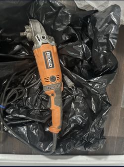 RIDGID R10202 7-Inch Angle Grinder 120V 15A Corded Electric Orange/Black