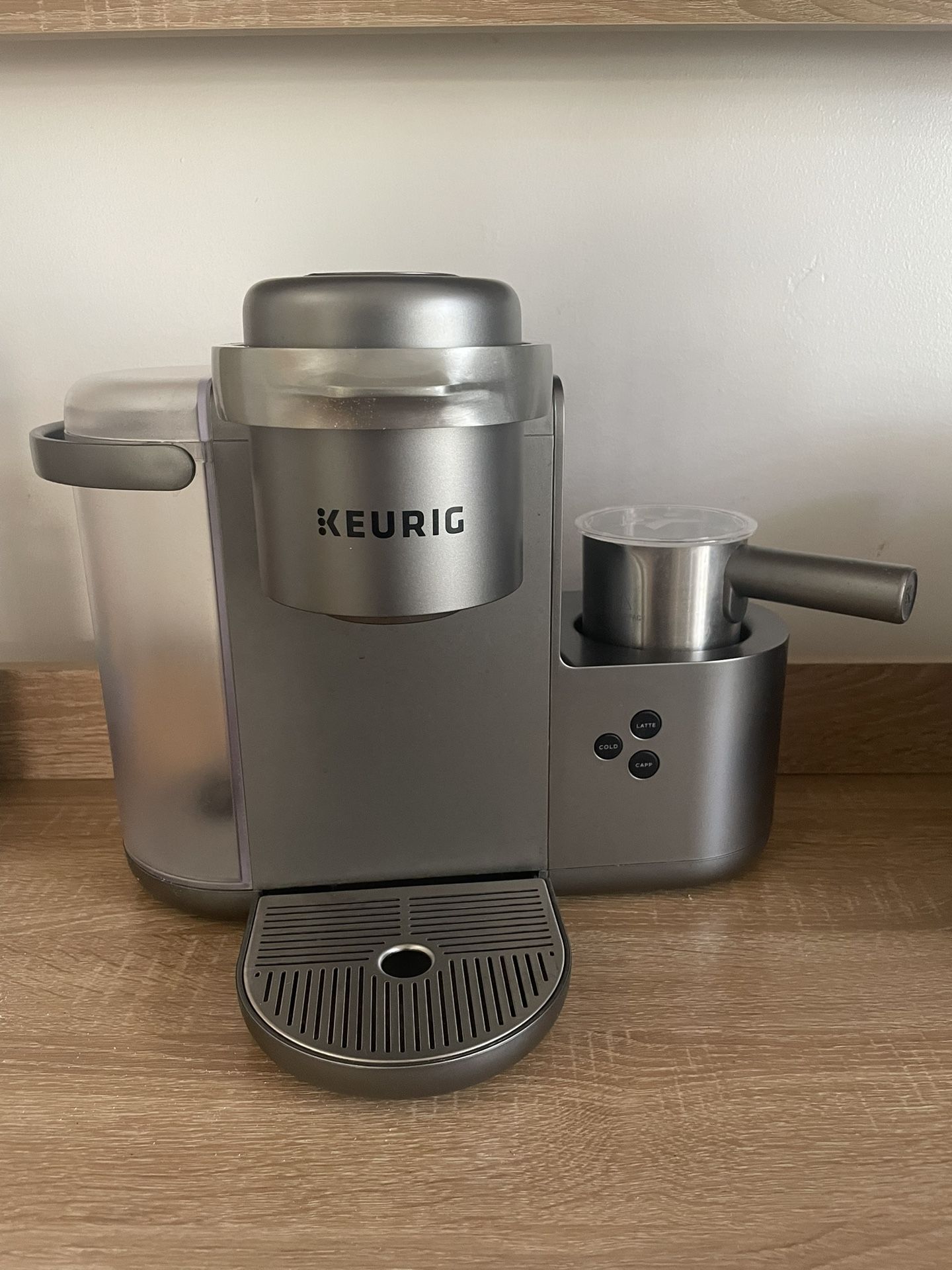 Keurig K-Cafe C Single Serve K-Cup Pod C Latte and Cappuccino Maker, 12, Nickel