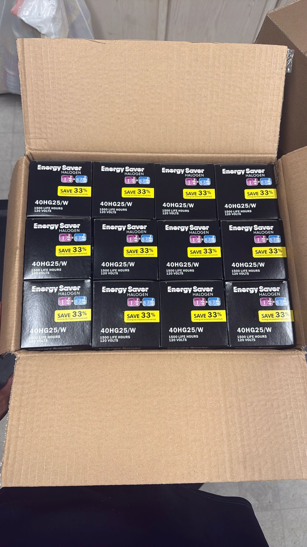 Energy Saver Halogen 40HG25/W G25 40W White Globe Light Bulbs 120V 600 Lumens