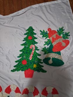 Vintage popcorn plastic Christmas deco