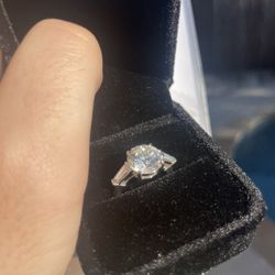 4.13 Carat Diamond Ring  IGI Certified 14k White Gold