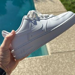 All White Nike AF1- Men’s Size 9
